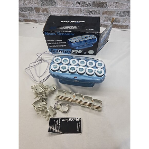 BaByliss PRO Nano Titanium Jumbo Rollers Curlers Hairsetter - Picture 1 of 10